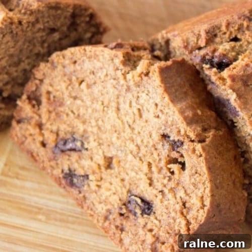 Pumpkin Loaf Cake with chocolate