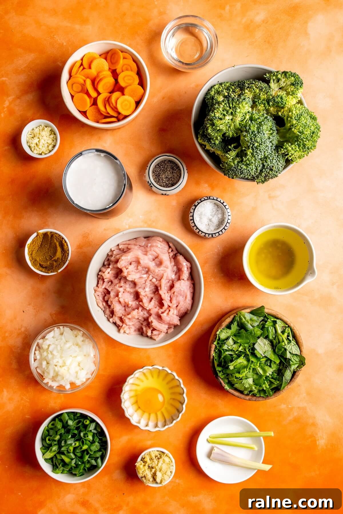 Chicken Meatballs in Creamy Thai Green Curry Sauce 4 Ingredients for Chicken Meatballs in Green Curry Sauce - Olivia Adriance