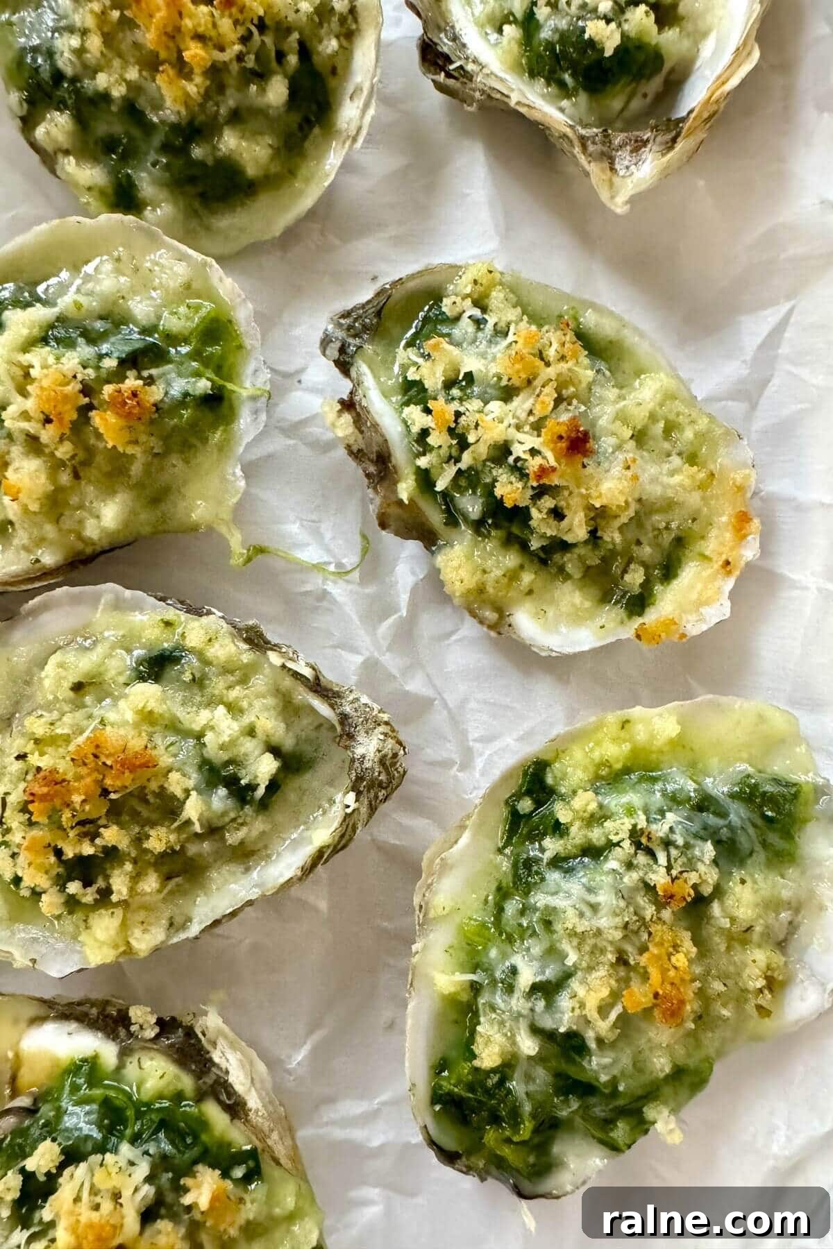 Oysters Rockefeller with Frozen Creamed Spinach: Quick Recipe 2 This simple Oysters Rockefeller recipe uses frozen creamed spinach making it easy to prepare, but no less impressive. It's a happy hour must!