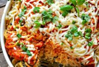 Vegan Baked Spaghetti Casserole with Creamy Tomato Sauce
