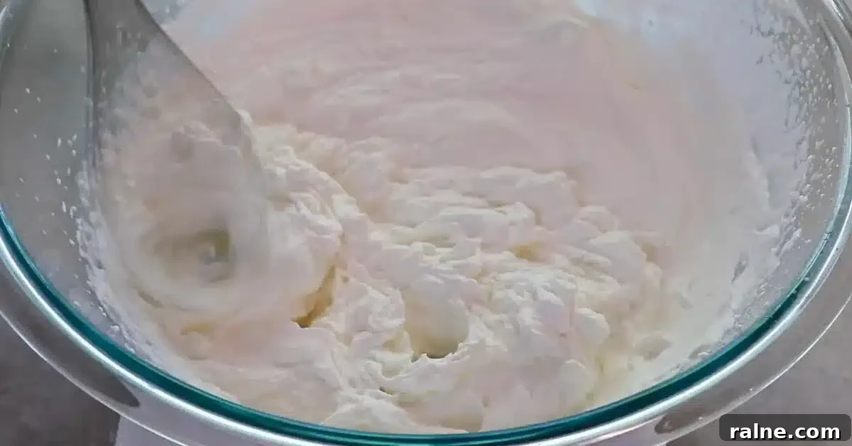 Decadent Strawberry Cream Layer Cake Recipe 17 whipping heavy cream for crumb coating