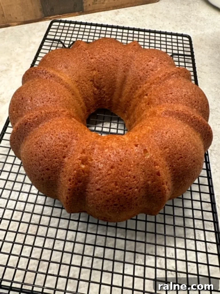 the Mountain Dew cake released perfectly from the BUndt pan