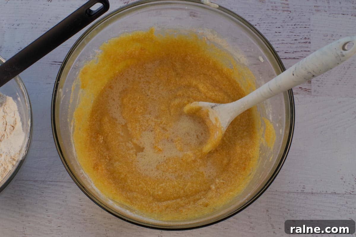 Dairy-Free Pumpkin Walnut Bread Recipe 9 Water added to pumpkin mixture