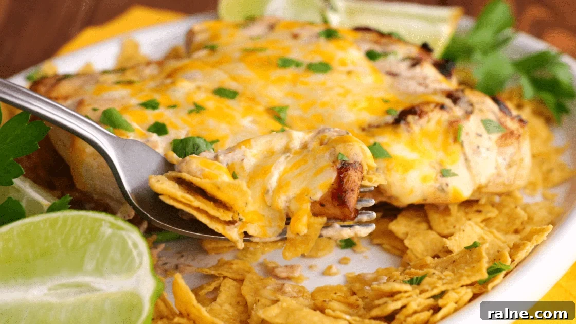 Zesty Lime Chicken Fiesta Recipe for Juicy, Flavor-Packed Dinner 2 A forkful of fiesta lime chicken.