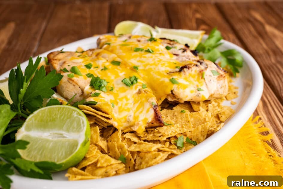 Zesty Lime Chicken Fiesta Recipe for Juicy, Flavor-Packed Dinner 16 Plate of fiesta lime chicken.