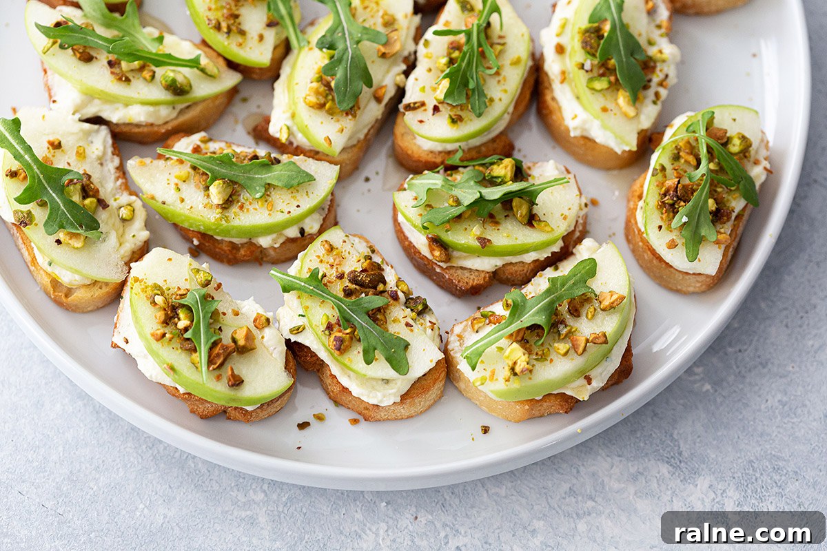 Apple and Ricotta Crostini with Honey