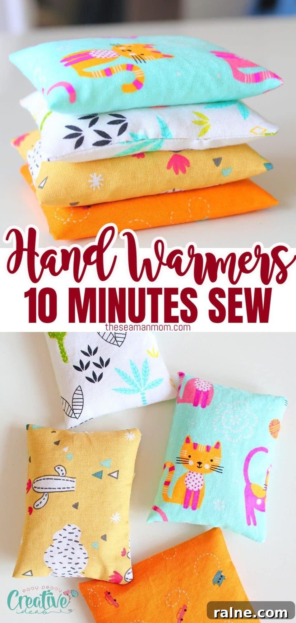 DIY hand warmers sewing tutorial