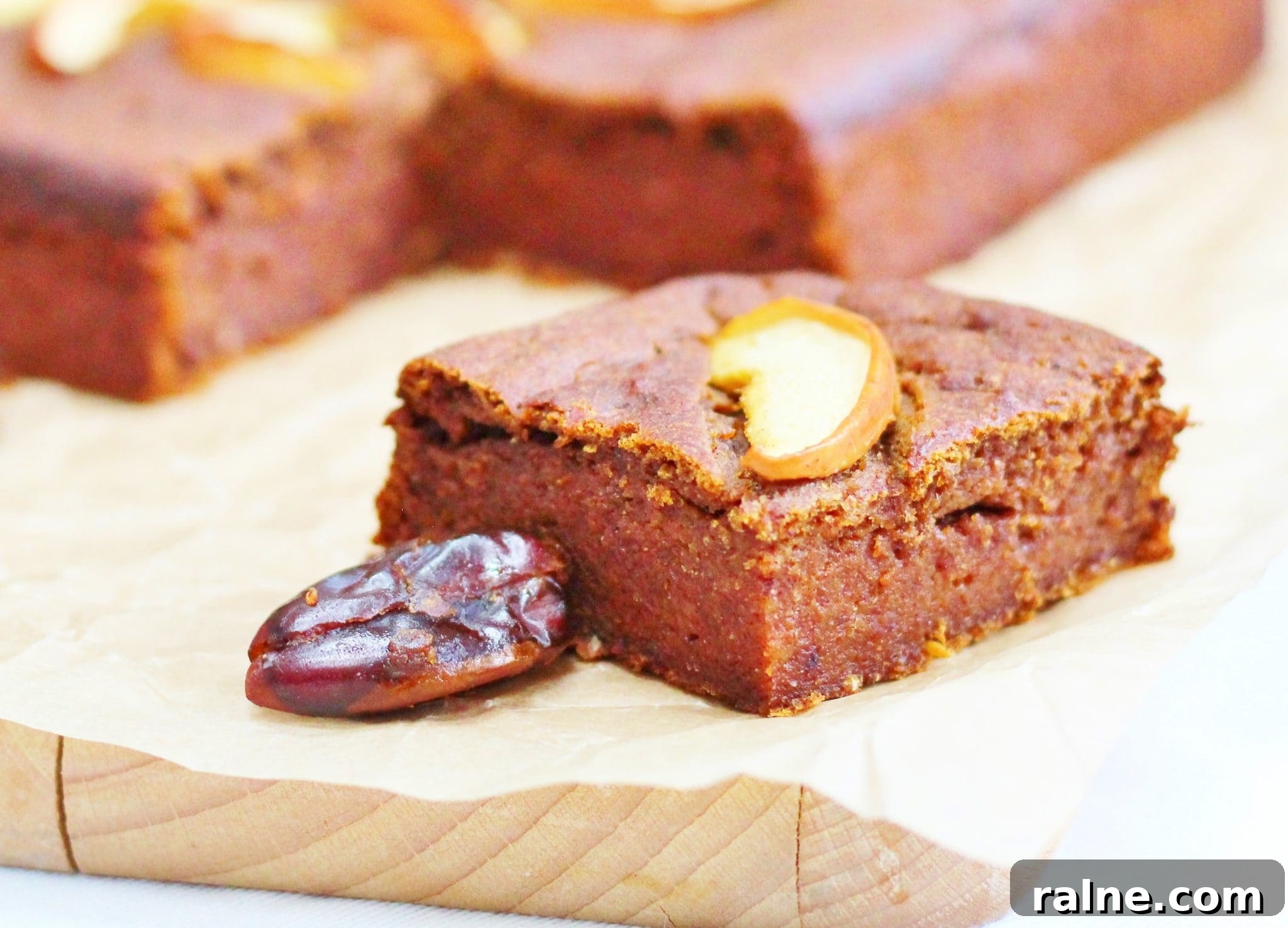 Sugar free date and apple cake