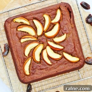Sugar free sticky date and apple cake