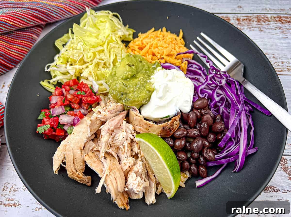23 Make-Ahead Salads That Stay Fresh in the Fridge and Lunch Bag 3 A plate of Taco Bell Cantina Chicken Bowl.