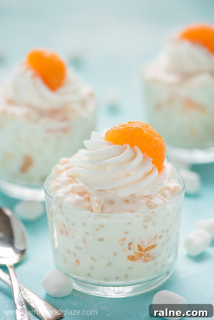 Serve Frog Eye Fruit Salad at your next barbecue for a yummy, sweet, fruit filled side dish that will be the talk of the party.