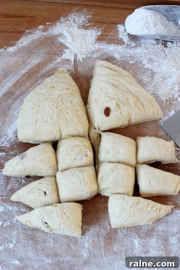 Easter Sweet Brioche Buns (Judas Ropes) 8 Divide the dough