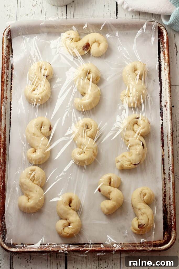 Easter Sweet Brioche Buns (Judas Ropes) 10 Prove the dough for the second time