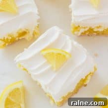 FROSTED LEMON CHEESECAKE BARS