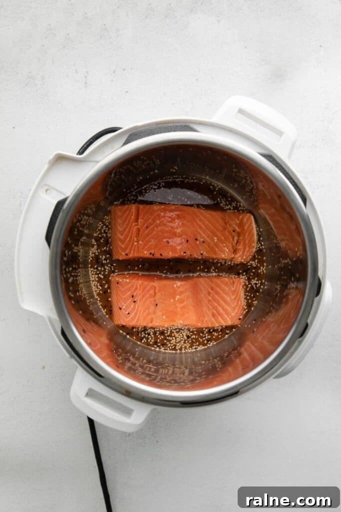 Instant Pot Salmon: Perfect Fresh or Frozen Fillets in Minutes 4 salmon filets in Instant Pot
